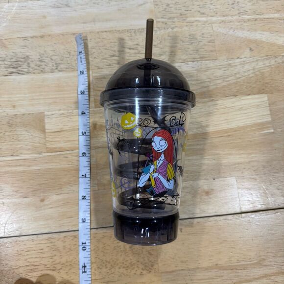 Disney Nightmare Before Christmas Cup Jack Zero Sally Dometop Light Up Straw GUC - Picture 8 of 12